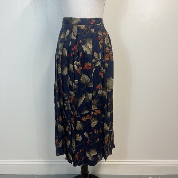 Evan Picone Woman Blouse & Skirt Set Women's Plus Size 16W Blue Berries Vintage - Picture 10 of 11